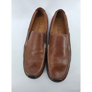 Cole Haan Tan Brown Leather Moc Toe Slip On Loafer Mens Size 11